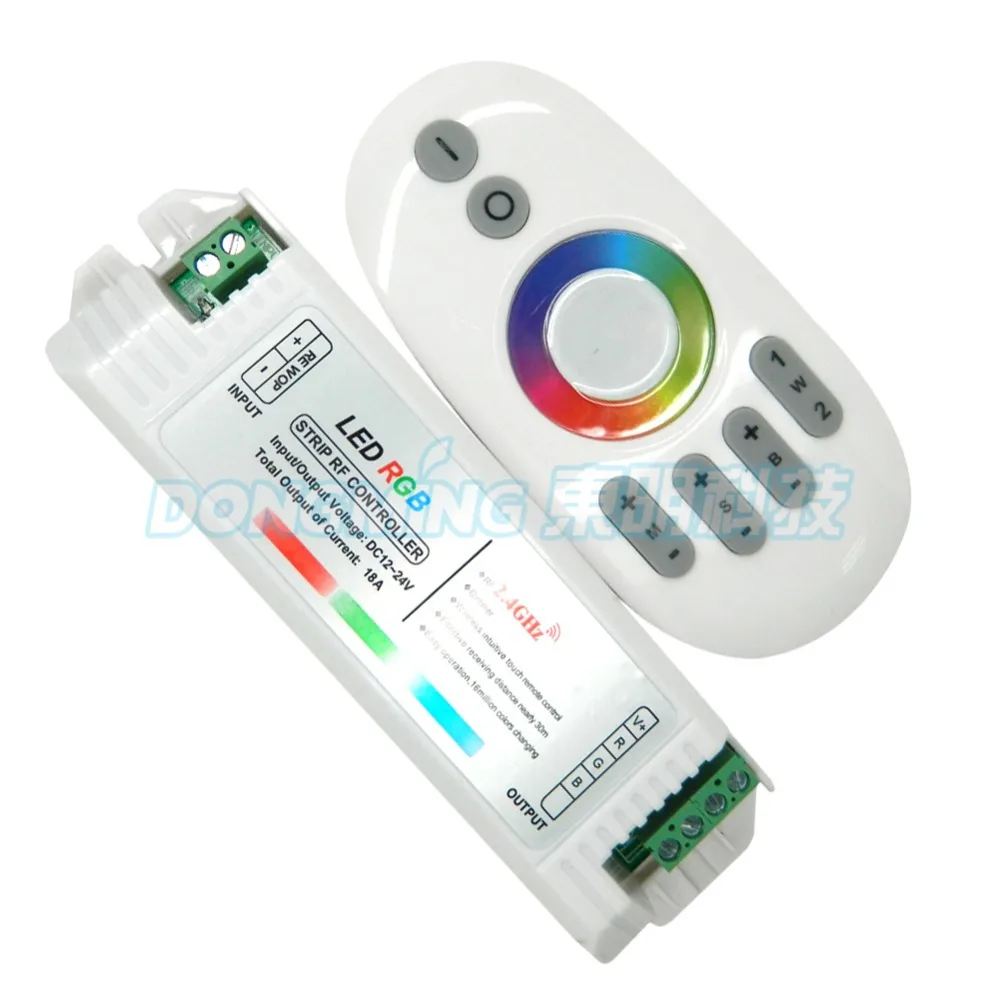 Сенсорная панель с ИК-пультом дистанционного управления + 12A 2 4g rgb контроллер