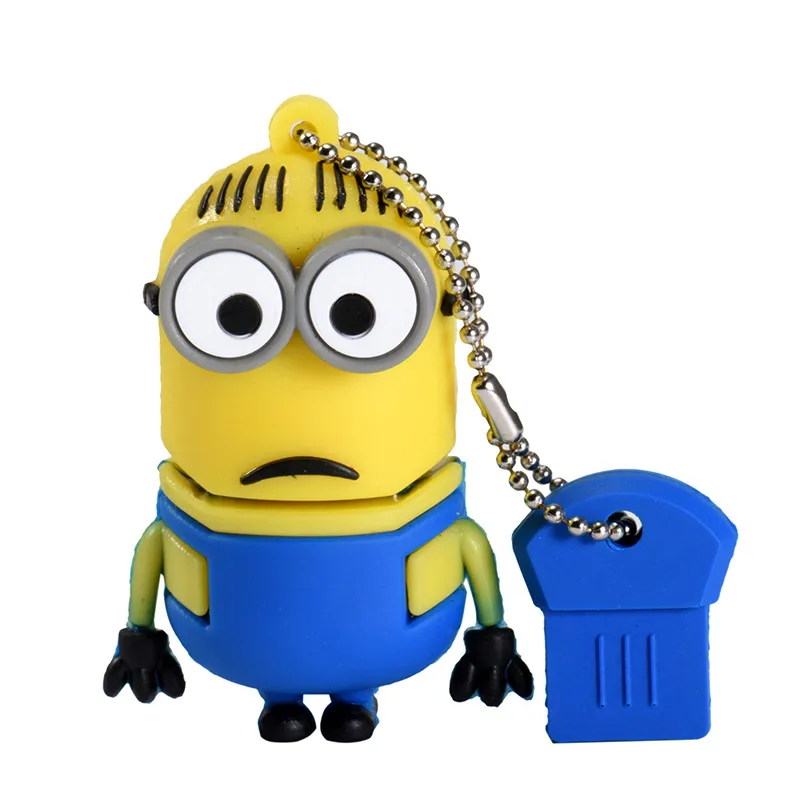 A JASTER Funny Minions Memory Stick 8GB 4GB 16GB Милый мультяшный флеш-накопитель 32GB 64GB Usb флеш-накопитель Флешка USB 2,0 - Цвет: A