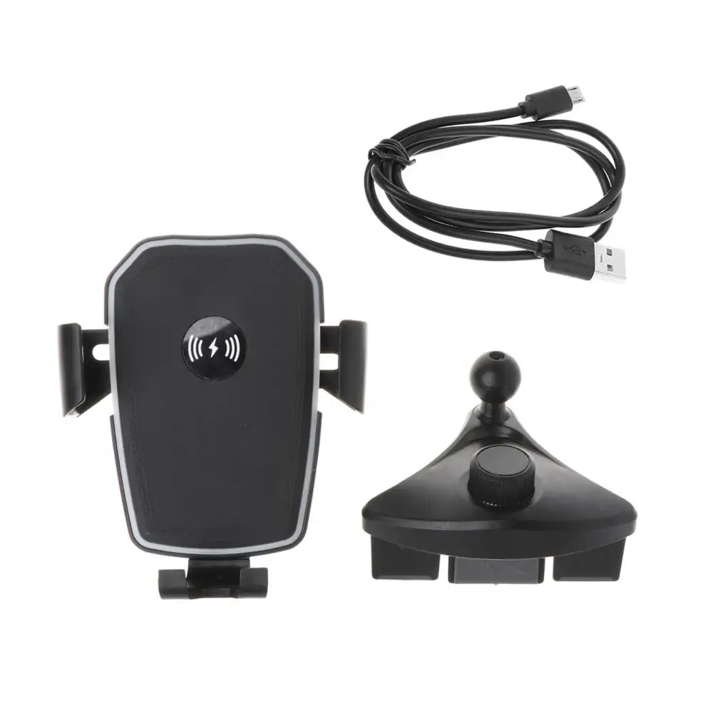 

Car Qi Wireless Charger CD Mount 360°Rotatable Holder for iPhone X 8 Samsung S8