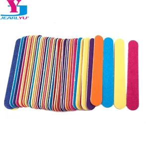 50 шт.лот мини пилки для ногтей 180240 красочные деревянные пилки для ногтей Лима буфера педикюра и маникюра De Unha DIY наборы инструментов для ногтей