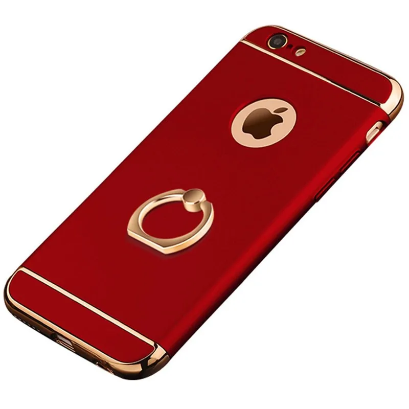 Глянцевый чехол для телефона iPhone 7 8 6 6s plus 3 в 1 задняя крышка 5 5s SE | Мобильные