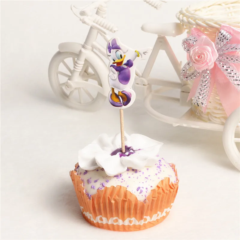48 шт./лот Новый Микки Мышь Cupcake Toppers выборка партии Аксессуары душа ребенка Дети