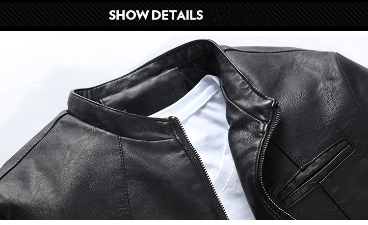 Новинка года; сезон осень; мотоциклетный воротник; Chaqueta Cuero Hombre; высокое качество; облегающий крой; bouson Homme Cuir