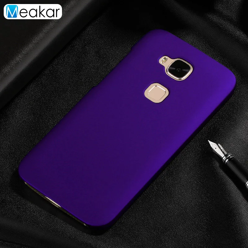 purple Матовая Пластик Coque 5.5For huawei G8 чехол для huawei G8 G7 плюс Maimang 4 D199 телефона чехол-лента на заднюю панель - Цвет: purple