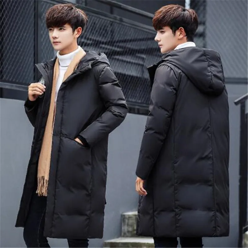 

2019 New Winter Warm Long Men's Duck Down Jacket Men Thickening Winter Coat Men
