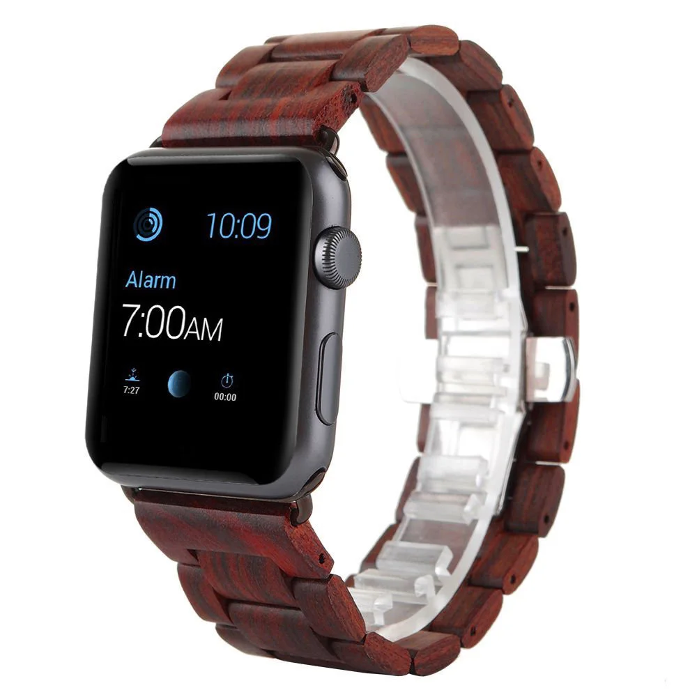 Деревянный ремешок для apple watch, ремешок для apple watch 5 4 3, ремешок 44 мм/40 мм iwatch 5 42 мм/38 мм, деревянный браслет с бабочкой