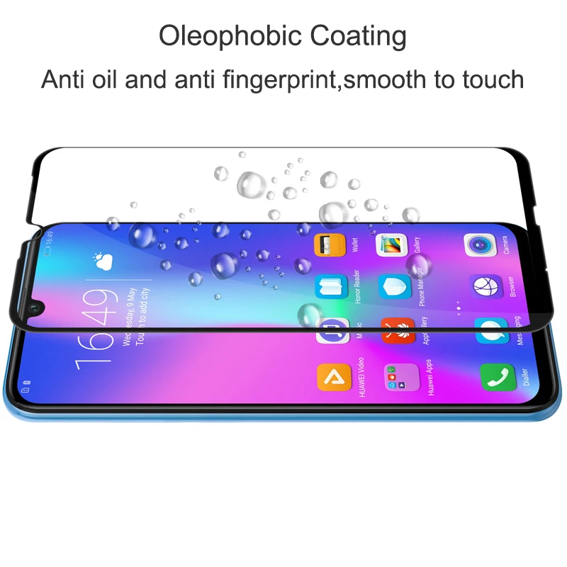 Защитное стекло для Huawei Honor 20 20i полное покрытие Защита экрана 10 9 lite light honer 10lite i
