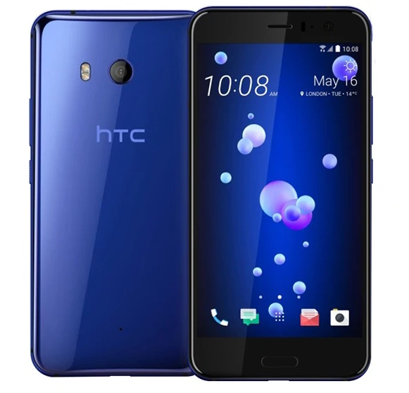 Blue Разблокированный htc U11 GSM 3g 4G 4 ГБ ОЗУ 64 Гб ПЗУ отпечаток пальца NFC Android мобильный телефон Восьмиядерный 5," 12 МП и 16 Мп wifi gps - Color: Blue