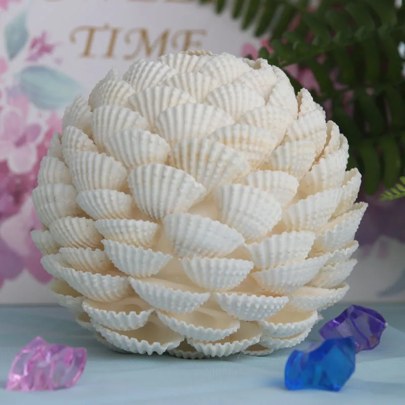 Бесплатная доставка (1 шт./лот) Свадебный букет из белой кокосовой ракушки