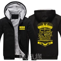 new boku no hero academia hoodie anime my hero academia coat jacket winter men thick zipper sweatshirt