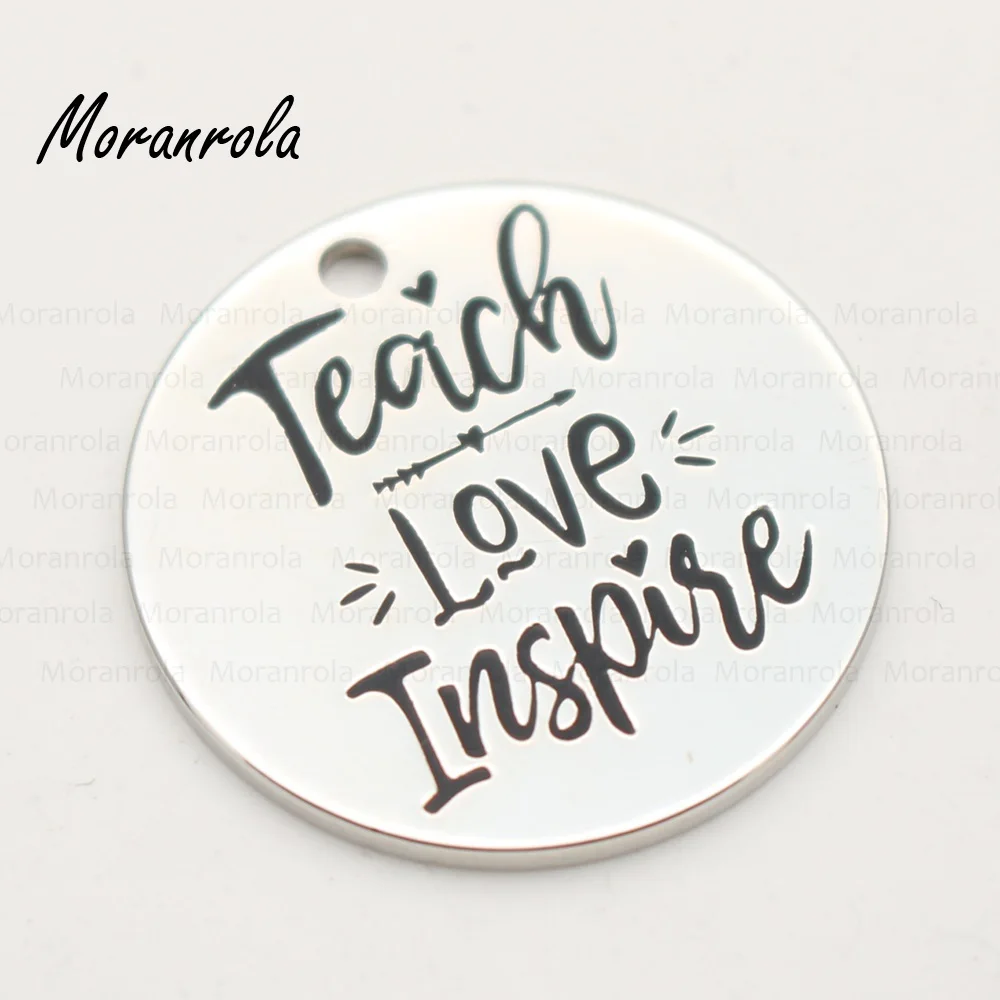 Новое поступление ожерелье и брелок с надписью Teach Love Inspire подарок на День учителя