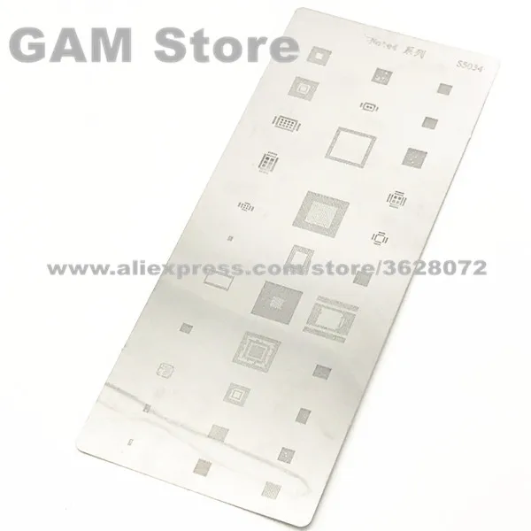 

For Samsung Note4 BGA Stencil CPU RAM Power Audio Wifi Amplifier IC eMMC Reballing Pin Direct Heating Template S5034 5pcs/lot