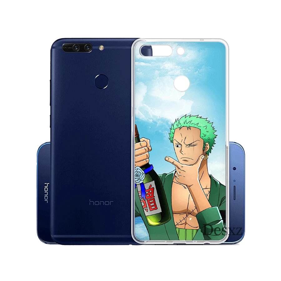 Чехол для телефона Huawei Honor 6A 7A 7X 8X 8 9 10 Pro Lite Y6 2018 цельный Roronoa Zoro Мягкий