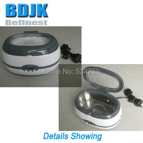 Пластиковый Ультразвуковой очиститель 600 мл с внутренней поверхностью SS