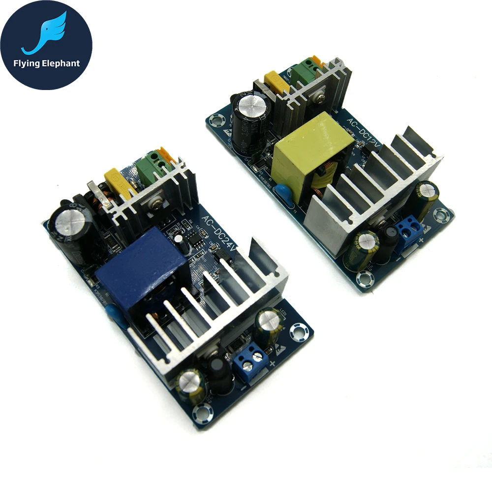 Импульсный источник питания AC-DC AC85-265V В DC24V DC12V модуль питания 24 В 4-6A 6-8A 100 Вт
