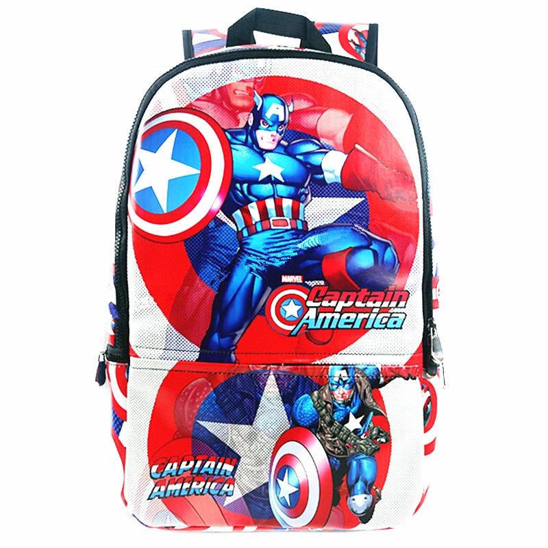 Высокое качество Marvel Капитан Америка Рюкзак Mochila супергерой ноутбук компьютер