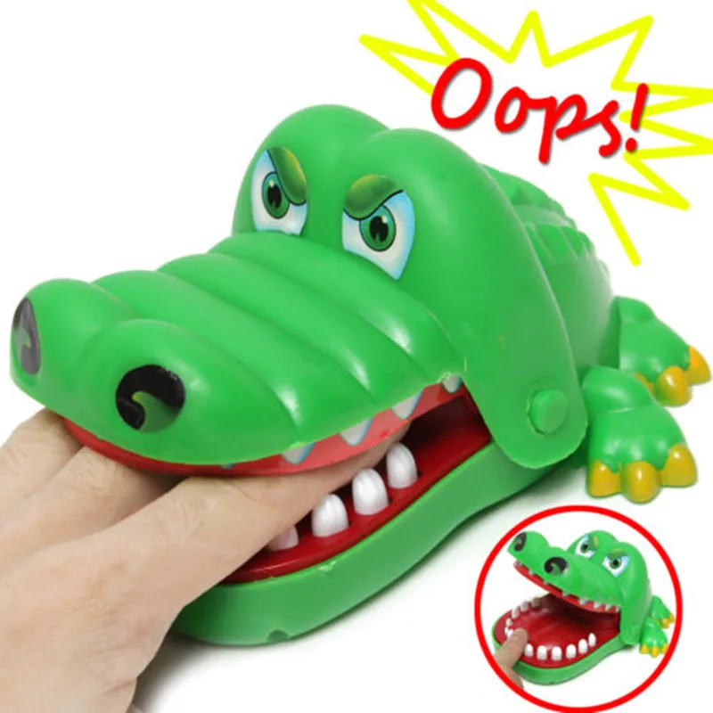 Big Crocodile Mouth Dentist Bite Finger Alligator Tooth Child Toy Family Game For Kids Xmas Gift GS659