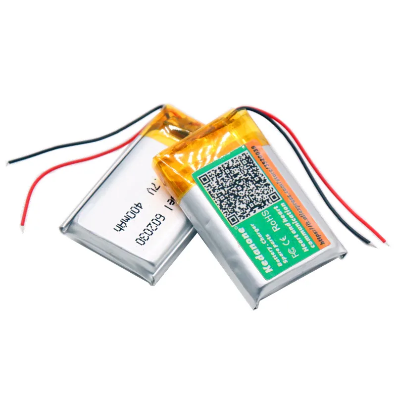 400mAh 3.7V Volt Li Po Ion Lipo Rechargeable Batteries 602030 Lithium Polymer Battery For Smart Watch PSP LED Lamp RC Helicopter |