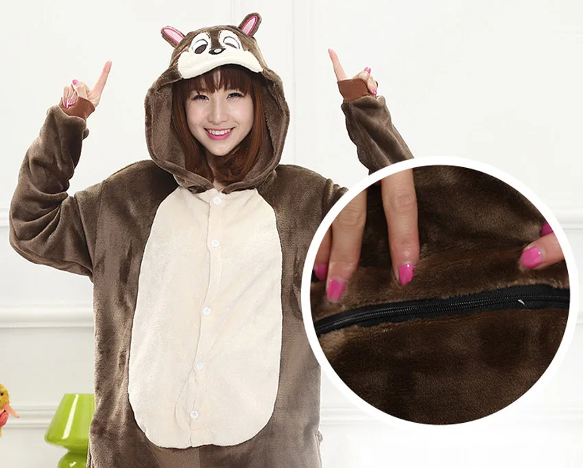 Милый динозавр Аниме Kigurumi пижамы для взрослых женщин животных мультфильм