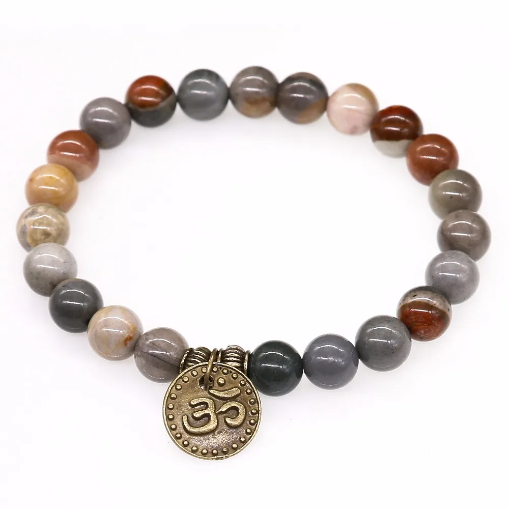 Браслеты из натуральной полихромной смолы для мужчин и женщин подвески меди в