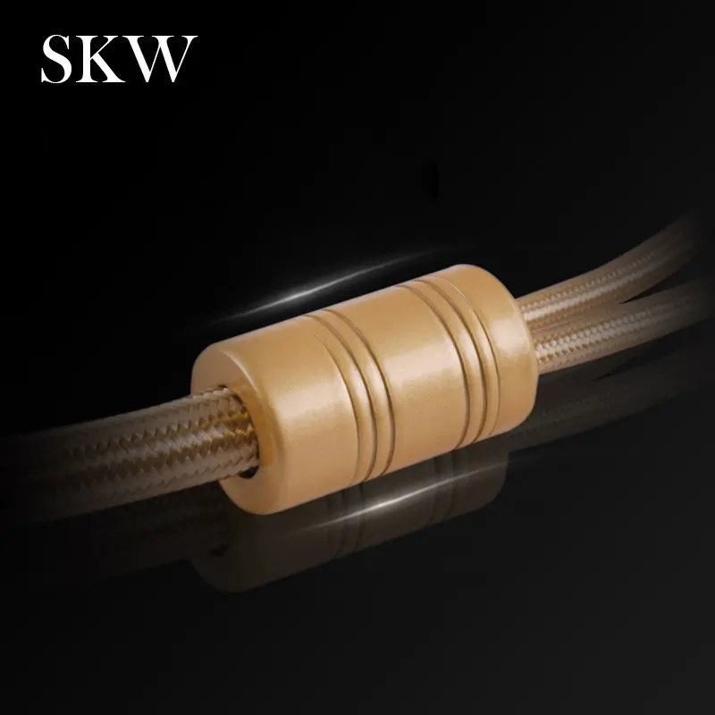 SKW HIFI аудио кабель 6N OCC Spade + банановый терминал аудиофил динамика домашний
