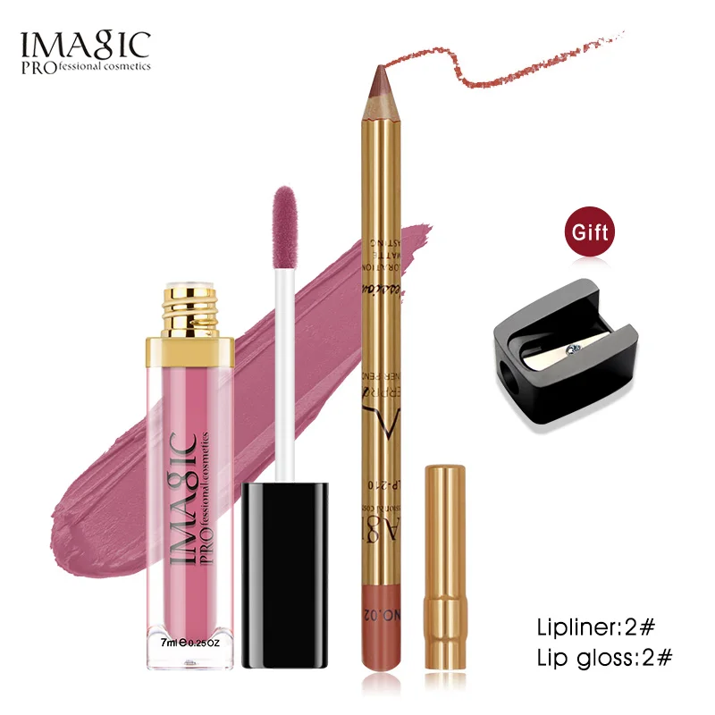 Pen 2 lip 2 IMAGIC, новинка, жидкая помада, матовая, макияж, водостойкая, красные губы, стойкий блеск, матовая черная помада, матовая, сексуальная, для губ, глазурь, комбинация - Цвет: Pen 2 lip 2