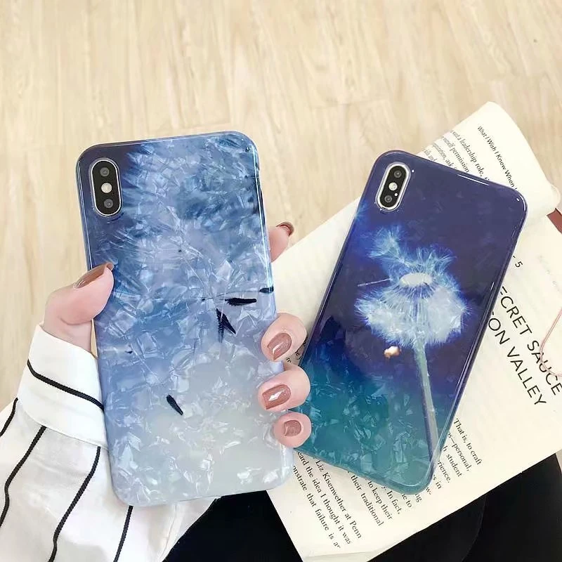 Чехол для телефона TANZ iPhone 7 8 Plus Dream Shell чехлы с рисунком XR XS Max 6 S мягкий силиконовый