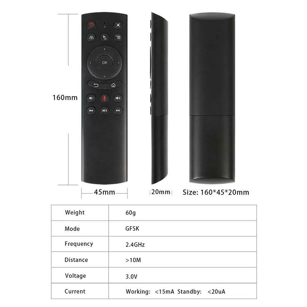Новое поступление VONTAR G10 голосовое дистанционное управление 2,4 г беспроводной Air mouse Микрофон гироскоп ИК Горячая Распродажа