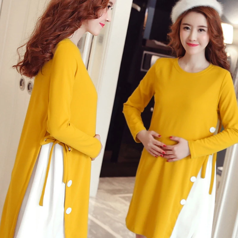 Корейское платье для кормящих матерей OkayMom Одежда беременных и медсестер