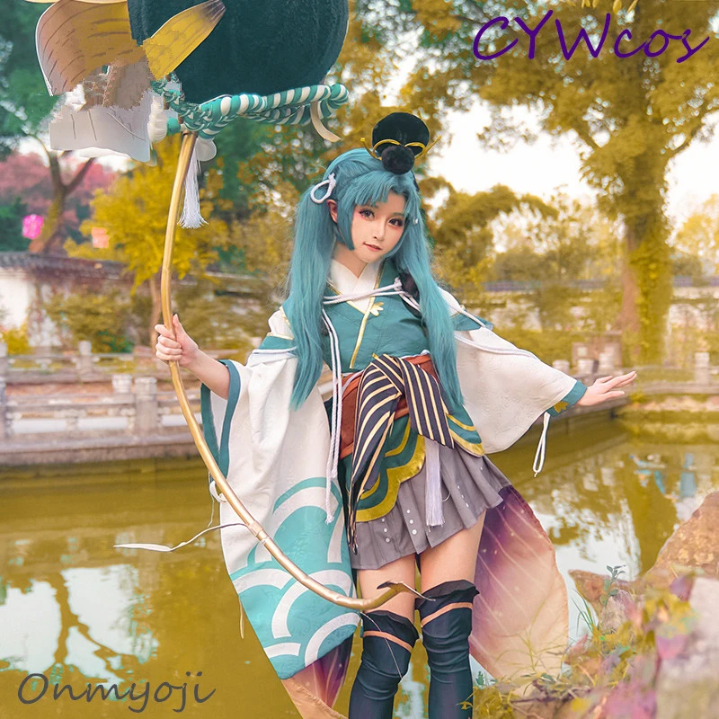 Onmyoji Косплей R Кожа затемнение косплей костюм униформы наряды японское кимоно