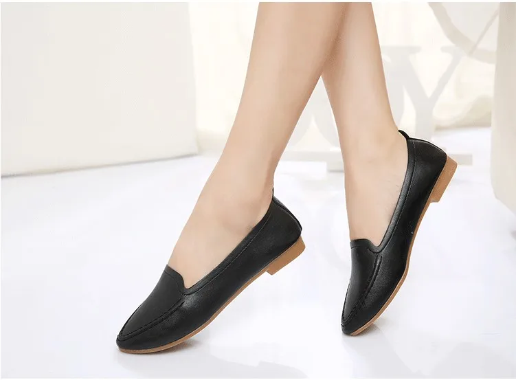 2016 Женские летние стильные повседневные туфли на плоской подошве обувь с острым