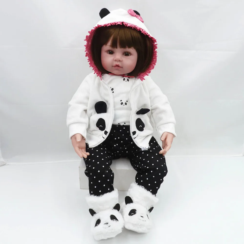Nicery 18/24 дюймов 45/60 см Bebe Кукла младенец Реалистичная мягкая силиконовая мальчик