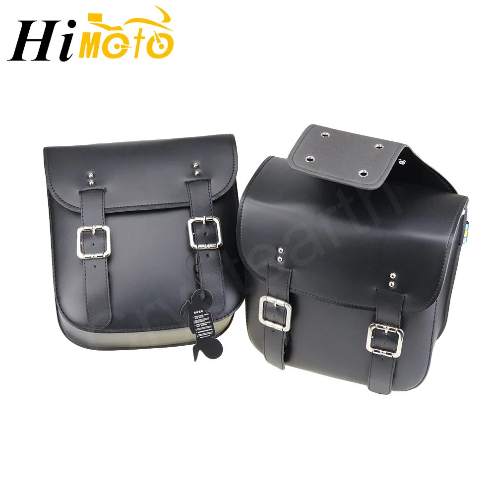 

Black Left Right Motorcycle Saddle Bags Motorbike Tail Side Bags Storage Tool Saddlebag For Harley Sportster XL 883 1200