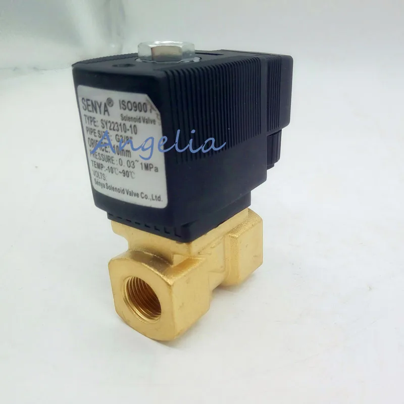 AC220V/110В G1/4 &quotлатунь Электрический электромагнитный клапан для воды