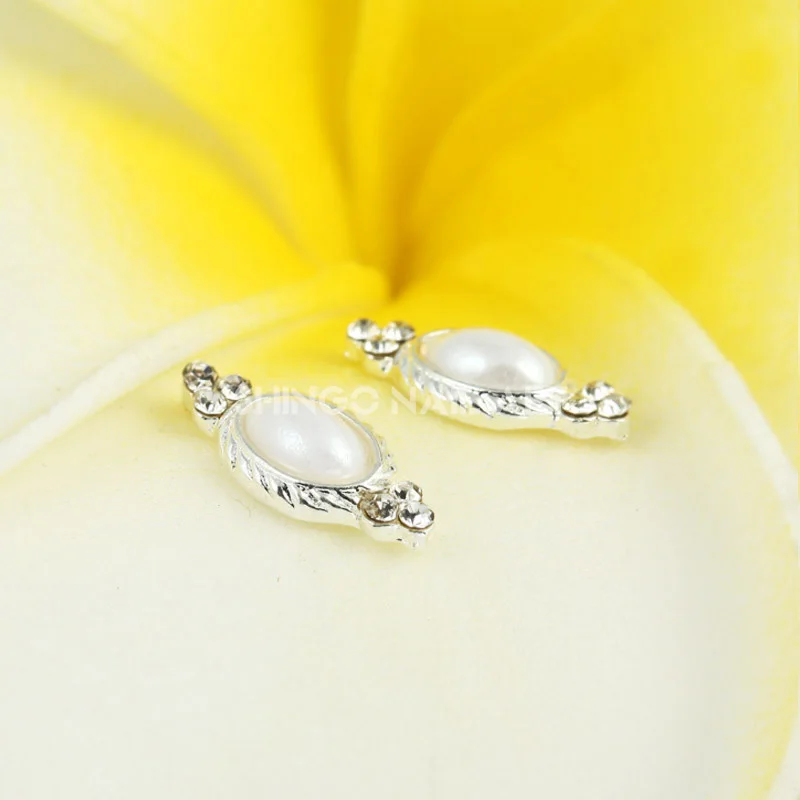 Новинка 10 шт. сплав стразы жемчужный элемент украшение для ногтей 3d