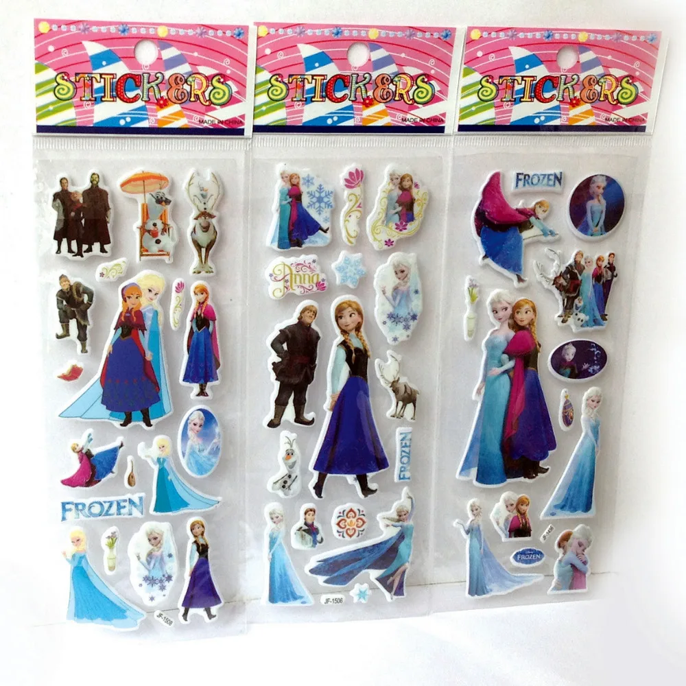 5 шт. Анна Прекрасной Бумаге 3D Наклейки для Дневник Записки Книга Декор Стены