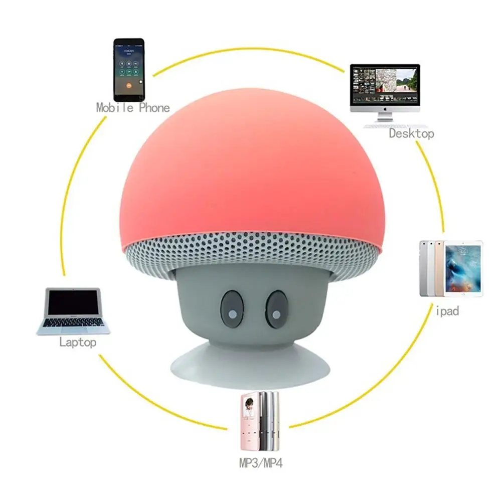 Модная мультяшная Грибная прическа беспроводные bluetooth колонки мини милый