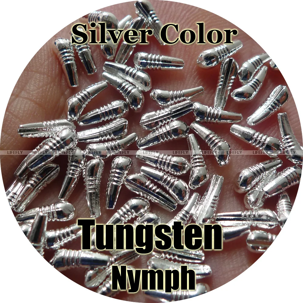 Silver Color / 50 Tungsten Nymph Body, Fly Tying, Fishing