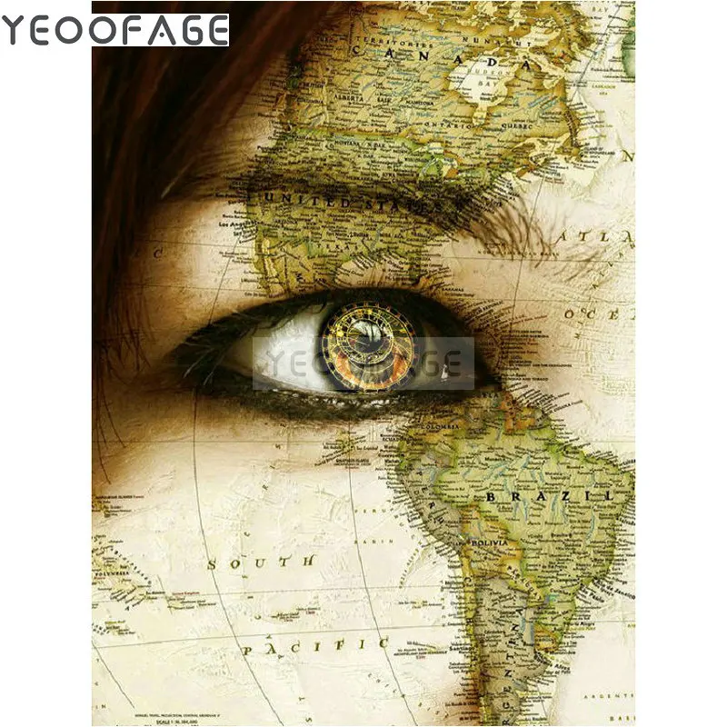 Алмазная 5D картина сделай сам вышивка крестиком полная выкладка карта красоты