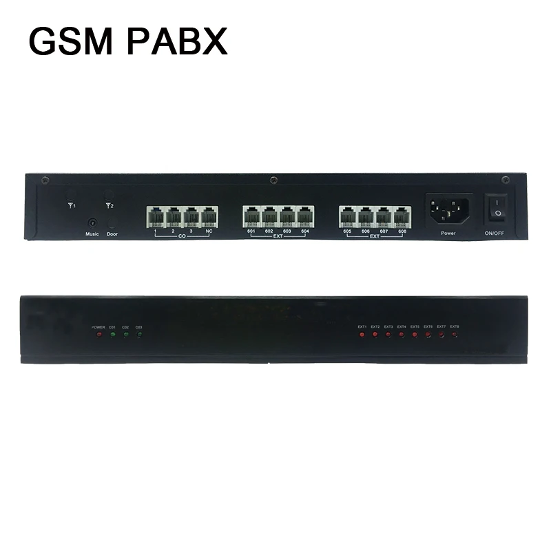 Беспроводная телефонная мини система АТС формата GSM TS + 308 с 1 SIM картой 2 PSTN и 8