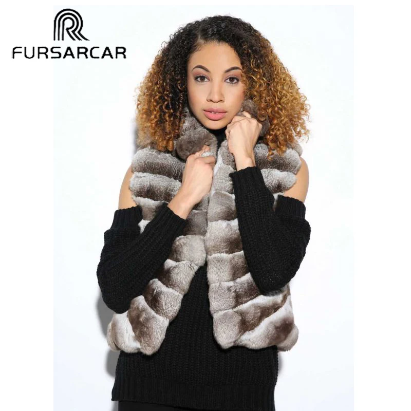 Меховой меховой жилет настоящий мех кролика короткий Стильный женский с меховым