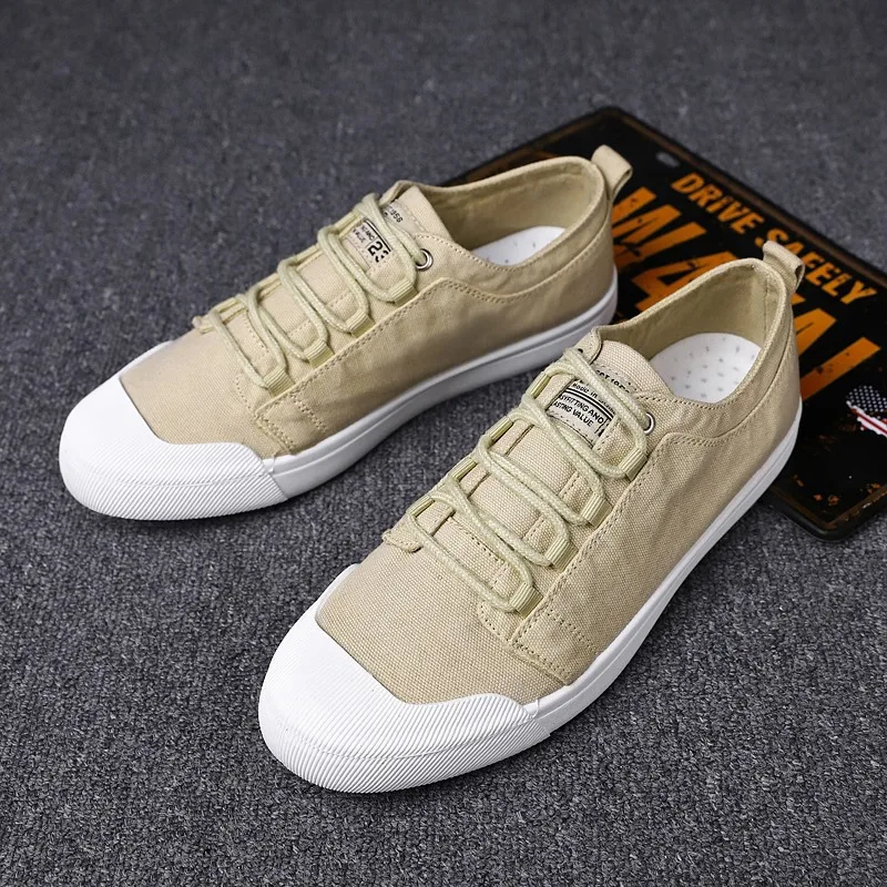 Fashion High Street Men Casual Shoes Breathable Denim Canvas Sneakers Footwear Male Shell Toe Lace-up running shoes | Обувь