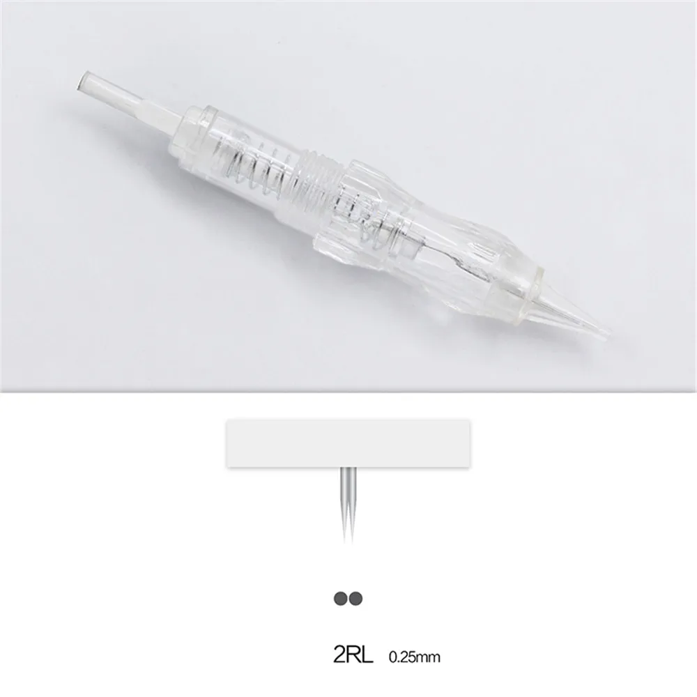 20 шт. винтовые картриджи иглы татуировки 1R/2R/3/4/5/7RL Перманентный макияж машины иглы профессиональные иглы для татуировки машины