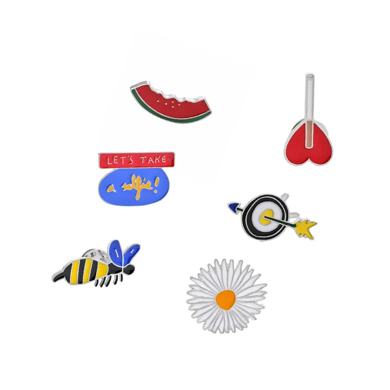 Европейские и американские ювелирные 2018 Новая мода мультфильм пчелы арбуз