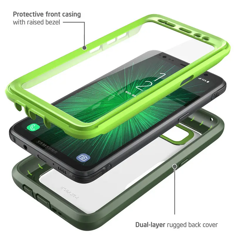 Для Galaxy S8Active Чехол i-Blason Magma сверхмощный ударопрочный бампер Чехол со встроенной защитной пленкой, не подходит для S8/S8