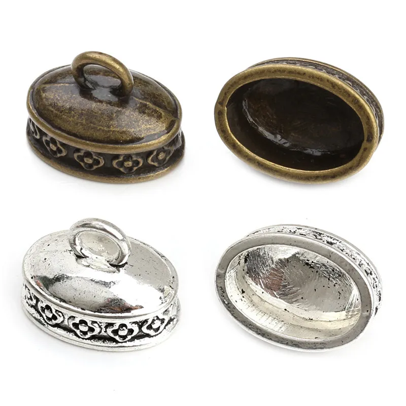 10 шт./лот размер отверстия 10x6 мм круглые кожаные застежки из цинкового сплава