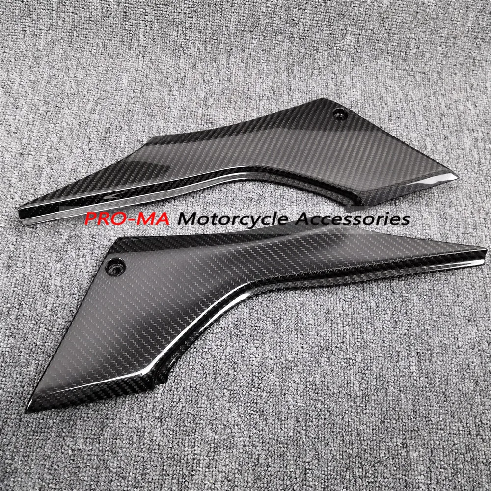 Мотоциклетные панели под сиденьем из углеродного волокна для Kawasaki Ninja 300 250R Z250 2013 +
