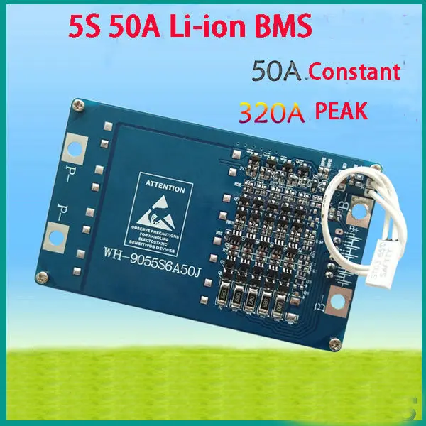 5S 50A 18 5 V 21V Li-Ion литиевые BMS PCM Защитная плата зарядного устройства с балансировкой