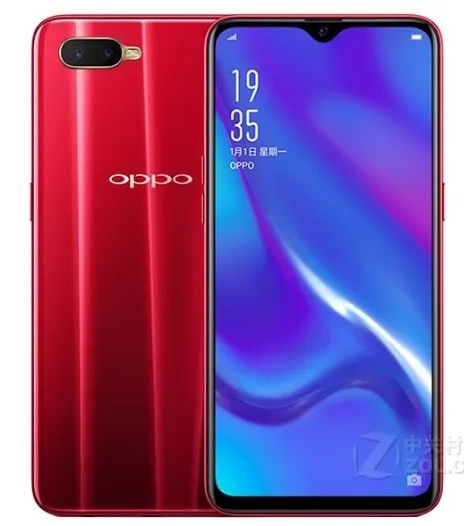 Красный Мобильный телефон Oppo K1 Snapdragon 660 Android 8,1 6," ips 2340X1080 6GB ram 64GB rom 25.0MP экран отпечатков пальцев - Цвет: Красный