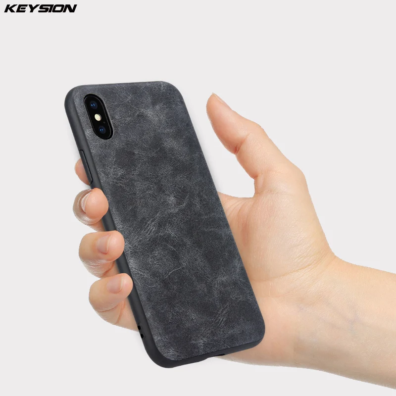Чехол для телефона KEYSION Apple iPhone X роскошный Винтажный чехол из искусственной кожи